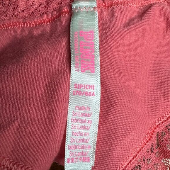 PINK Victoria’s Secret Lace Trim Cheekster Panty Size Small - Picture 3 of 5